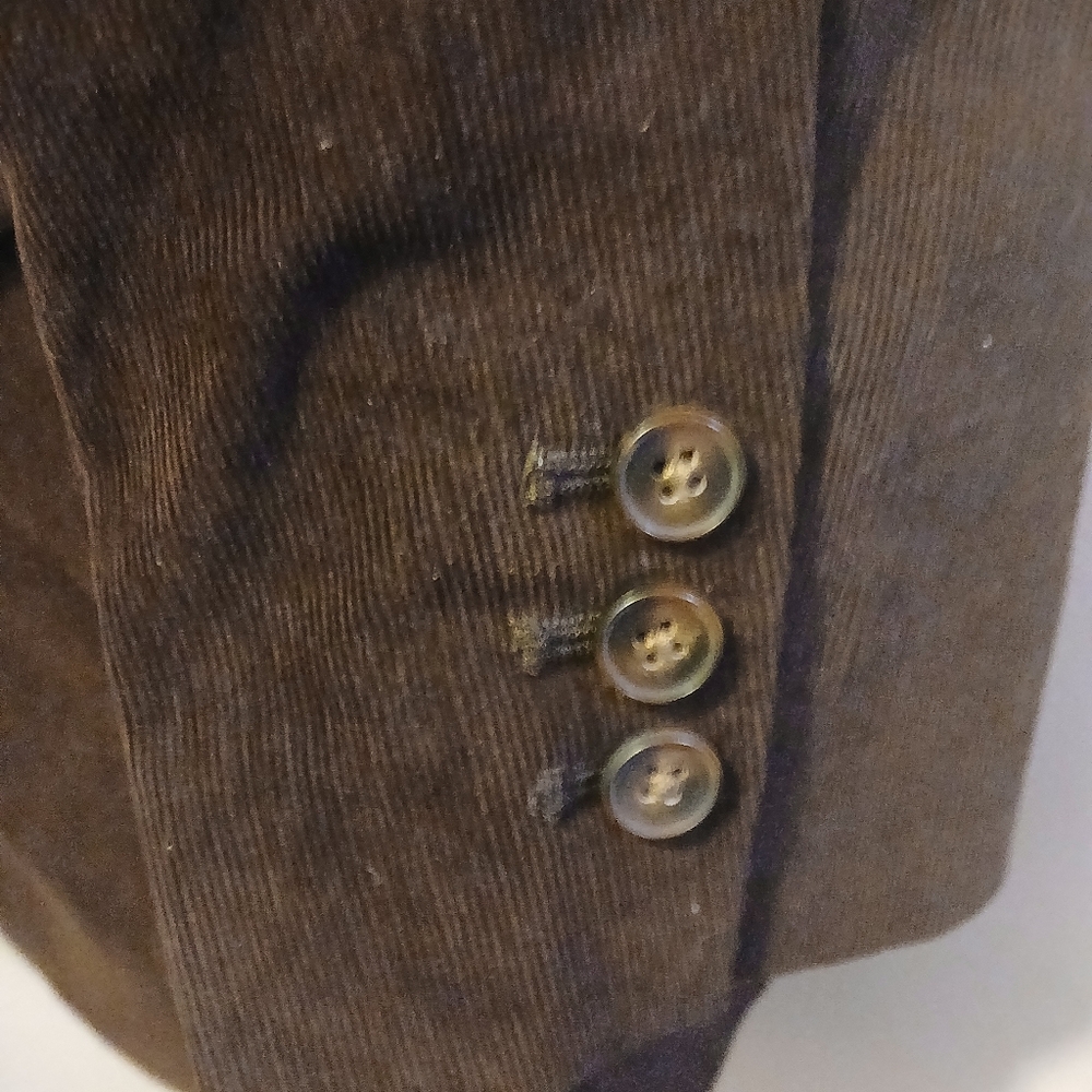 OUTERKNOWN Chocolate Corduroy Women's Blazer SIZE 4 - Picture 4 of 8